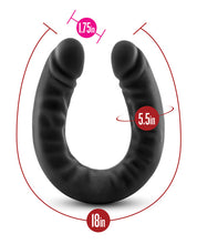Load image into Gallery viewer, Blush Ruse 18" Double Dildo - Black