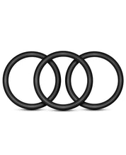 Load image into Gallery viewer, Blush Performance Vs3 Pure Premium Silicone Cockrings Large - Black
