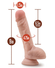 Load image into Gallery viewer, Blush Willy's 9" Silicone Dildo W-balls &amp; Suction Cup - Vanilla