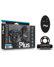 Load image into Gallery viewer, Blush Performance Plus Thunder Vibrating Cock Ring - Black