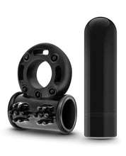 Load image into Gallery viewer, Blush Performance Plus Thunder Vibrating Cock Ring - Black