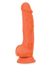 Load image into Gallery viewer, Blush Neo Elite 7.5" Silicone Dual Density Cock W-balls - Neon Orange