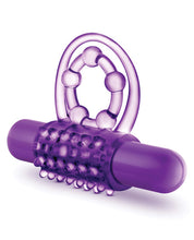 Load image into Gallery viewer, Blush Play With Me The Player Vibrating Double Strap Cockring - Purple