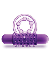 Load image into Gallery viewer, Blush Play With Me The Player Vibrating Double Strap Cockring - Purple