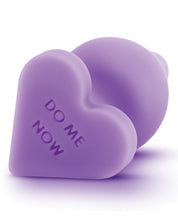 Load image into Gallery viewer, Blush Play With Me Naughty Candy Heart Do Me Now Plug - Purple