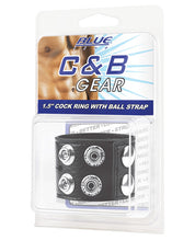 Load image into Gallery viewer, Blue Line C&amp;b 1.5" Snap Cock Ring W-ball Strap