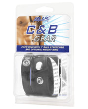 Load image into Gallery viewer, Blue Line C&amp;b Cock Ring W-1" Ball Stretcher &amp; Optional Weight Ring