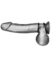 Load image into Gallery viewer, Blue Line C&amp;b Silicone Cock Ring Set - Black