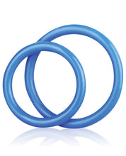 Load image into Gallery viewer, Blue Line C&amp;b Silicone Cock Ring Set - Blue