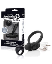 Load image into Gallery viewer, Screaming O My Secret Bullet &amp; Ring For Him - Black