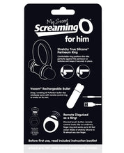Load image into Gallery viewer, Screaming O My Secret Bullet &amp; Ring For Him - Black