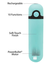 Load image into Gallery viewer, Simple &amp; True Rechargeable Vibrating Bullet - Teal