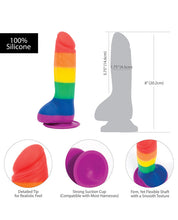Load image into Gallery viewer, Addiction Justin 8" Dildo - Rainbow