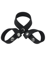 Load image into Gallery viewer, Spartacus Leather Figure 8 Cock &amp; Ball Divider - Black