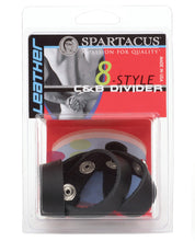 Load image into Gallery viewer, Spartacus Leather Figure 8 Cock &amp; Ball Divider - Black
