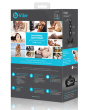 Load image into Gallery viewer, B-vibe Remote Triplet Anal Beads - Black