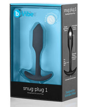 Load image into Gallery viewer, B-vibe Weighted Snug Plug 1 - .55 G Black