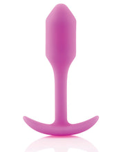Load image into Gallery viewer, B-vibe Weighted Snug Plug 1 - .55 G Fuchsia