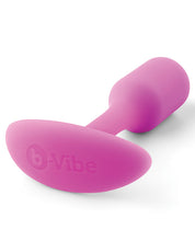 Load image into Gallery viewer, B-vibe Weighted Snug Plug 1 - .55 G Fuchsia