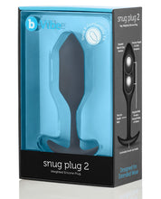 Load image into Gallery viewer, B-vibe Weighted Snug Plug 2 - .114 G Black