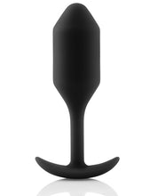 Load image into Gallery viewer, B-vibe Weighted Snug Plug 2 - .114 G Black
