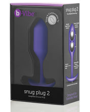 Load image into Gallery viewer, B-vibe Weighted Snug Plug 2 - .114 G Purple