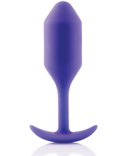Load image into Gallery viewer, B-vibe Weighted Snug Plug 2 - .114 G Purple