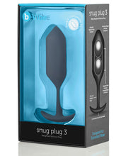 Load image into Gallery viewer, B-vibe Weighted Snug Plug 3 - .180 G Black