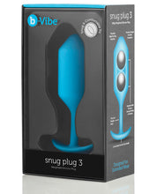 Load image into Gallery viewer, B-vibe Weighted Snug Plug 3 - .180 G Teal