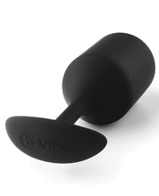 Load image into Gallery viewer, B-vibe Weighted Snug Plug 4 - .257 G Black