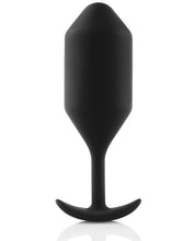 Load image into Gallery viewer, B-vibe Weighted Snug Plug 4 - .257 G Black