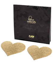 Load image into Gallery viewer, Bijoux Indiscrets Flash Heart Pastie - Gold