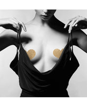 Load image into Gallery viewer, Bijoux Indiscrets Flash Heart Pastie - Gold