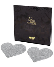 Load image into Gallery viewer, Bijoux Indiscrets Flash Heart Pastie - Silver