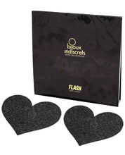 Load image into Gallery viewer, Bijoux Indiscrets Flash Heart Pastie - Black