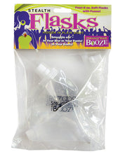 Load image into Gallery viewer, Smuggle Your Booze Soft Flasks &amp; Funnel - 4 Oz Set Of 4