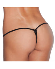 Load image into Gallery viewer, Low Rise Lycra G-string Black O-s