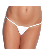 Load image into Gallery viewer, Low Rise Lycra G-string White O-s