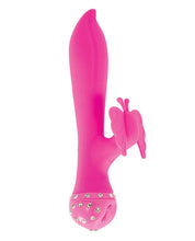 Load image into Gallery viewer, Bling Crystal Butterfly Dual G Vibe - Pink