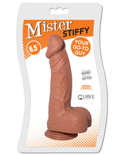 Load image into Gallery viewer, Curve Novelties Mister Stiffy 6.5" Dong W-balls - Caramel