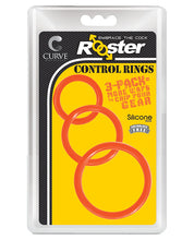 Load image into Gallery viewer, Curve Novelties Rooster Control Rings - Orange Set Of 3