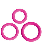 Load image into Gallery viewer, Curve Novelties Gossip Love Ring Trio - Magenta