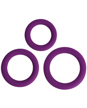 Load image into Gallery viewer, Curve Novelties Gossip Love Ring Trio - Violet