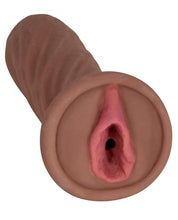 Load image into Gallery viewer, Curve Mistress Vibrating Pubic Bone Stroker Natalia - Chocolate