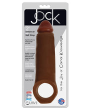 Load image into Gallery viewer, Curve Novelties Jock Enhancer 2" Extender W-ball Strap - Chocolate