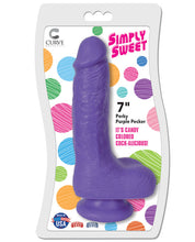 Load image into Gallery viewer, Curve Novelties Simply Sweet 7" Dong  - Perky Purple