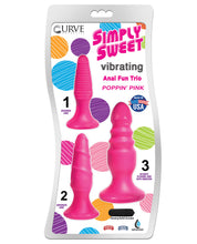 Load image into Gallery viewer, Curve Novelties Simply Sweet Anal Fun Trio - Poppin Pink