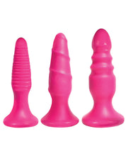 Load image into Gallery viewer, Curve Novelties Simply Sweet Anal Fun Trio - Poppin Pink