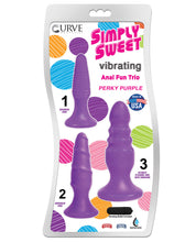 Load image into Gallery viewer, Curve Novelties Simply Sweet Anal Fun Trio - Perky Purple