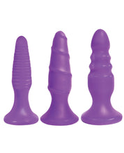 Load image into Gallery viewer, Curve Novelties Simply Sweet Anal Fun Trio - Perky Purple